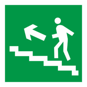 Знак E-16 «Направление к эвакуационному выходу (по лестнице вверх)»_07618