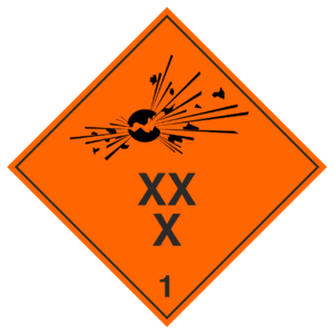 Знак 1.1 «Взрывчатые вещества и изделия»_07801