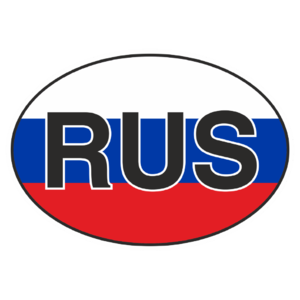 Знак «RUS» цвета флага_01003