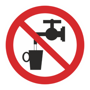 Знак P-05«Запрещается использовать в качестве питьевой воды»_07305