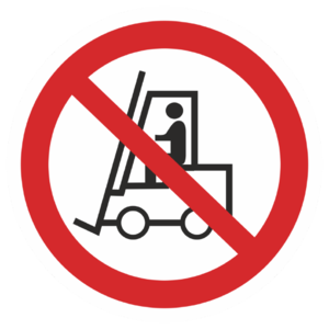 Знак P-07«Запрещается движение средств напольного транспорта»_07307