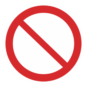 Знак  P-21«Запрещение (прочие опасности или опасные действия)»_07319