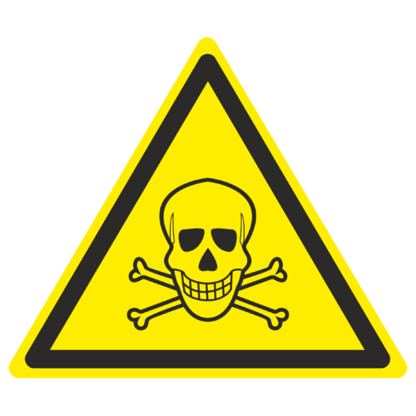 Знак W-03 «Опасно. Ядовитые вещества»_07003