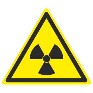 Знак W-05 «Опасно. Радиоактивные вещества или ионизирующее излучение»_07005