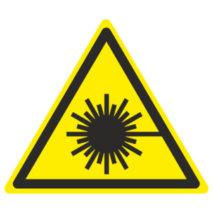 Знак  W-10 «Опасно. Лазерное излучение»_07010